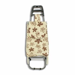 Carro De Compras Flores Beige POOYO Unidad