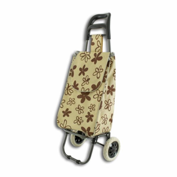 Carro De Compras Flores Beige POOYO Unidad - Imagen 3