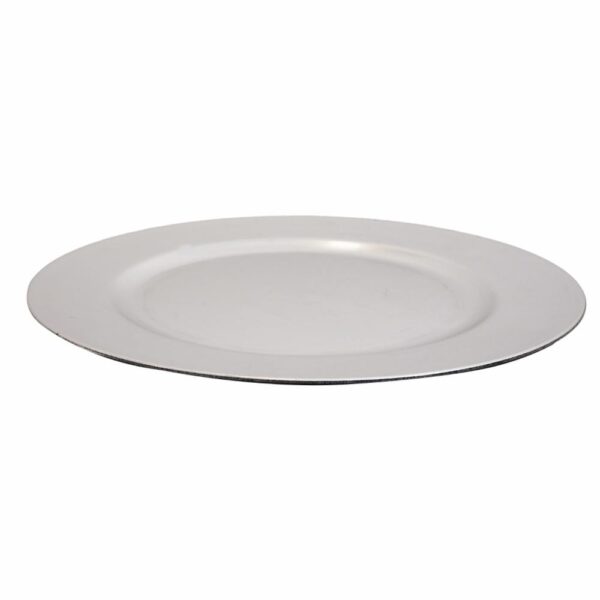Plato Base Básico Plata Z&L 33 Cm