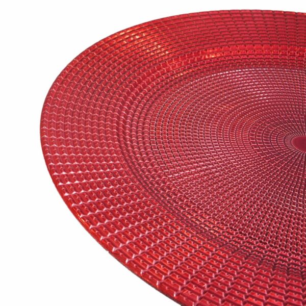 Plato Base Diseño Rojo Z&L 33 Cm - Imagen 2