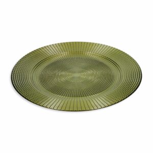 Plato Base Diseño Verde Z&L 33 Cm