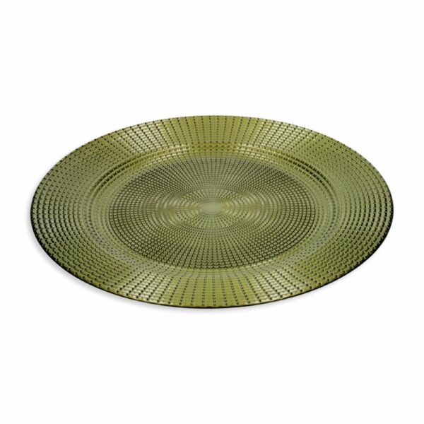 Plato Base Diseño Verde Z&L 33 Cm