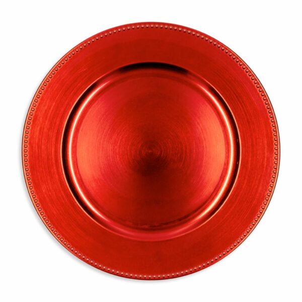 Plato Base Diseño Rojo Z&L 33 Cm - Imagen 2