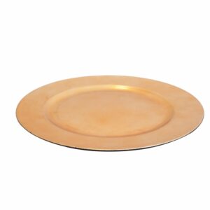 Plato Base Diseño Dorado Z&L 33 Cm