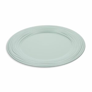 Plato Base Verde Claro Diseño Líneas Z&L 33 Cm