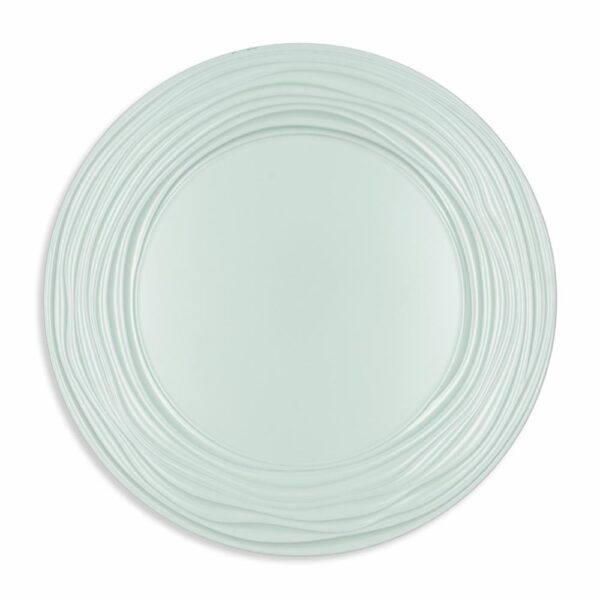 Plato Base Verde Claro Diseño Líneas Z&L 33 Cm - Imagen 2