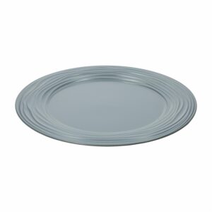 Plato Base Azul Claro Diseño Líneas Z&L 33 Cm