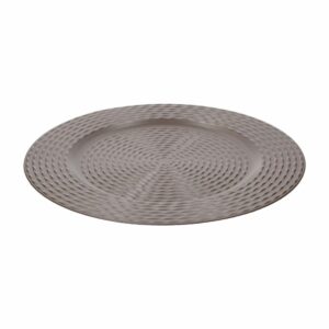 Plato Base Diseño Taupe Z&L 33 Cm