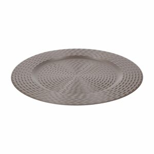 Plato Base Diseño Taupe Z&L 33 Cm