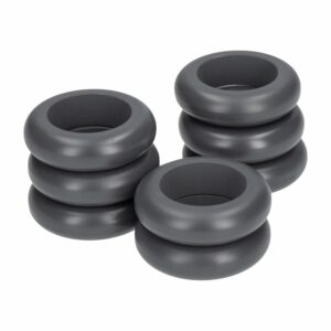 Anillos Servilleteros Delgados Color Gris Z&L Set 8 U