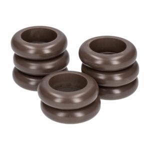 Anillos Servilleteros Delgados Color Taupe Z&L Set 8 U