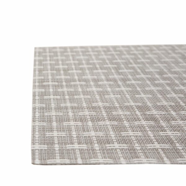 Individual Para Mesa Diseño Tejido Cuadrado Gris FREE HOME Unidad - Imagen 2