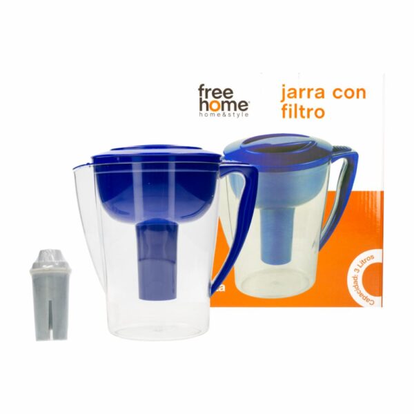 Jarra De Plástico Con Filtro FREE HOME 3 L