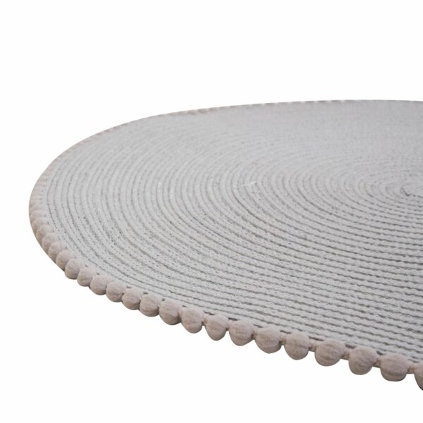 Individual Para Mesa Redondo Plomo Borde Especial FREE HOME 38 Cm - Imagen 2