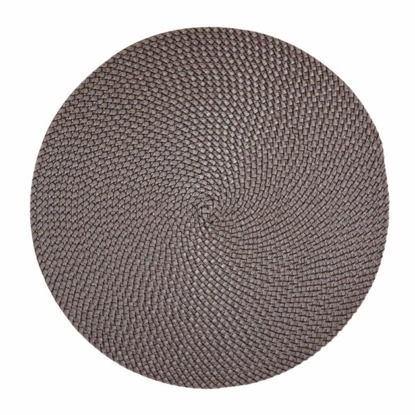 Individual Para Mesa Redondo Gris FREE HOME 38 Cm