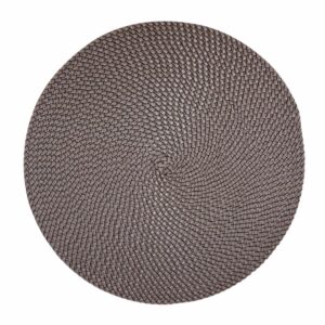 Individual Para Mesa Redondo Gris FREE HOME 38 Cm