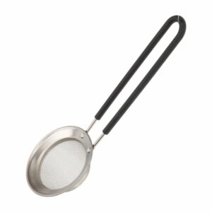 Colador Metálico Con Mango Gris FREE HOME Unidad