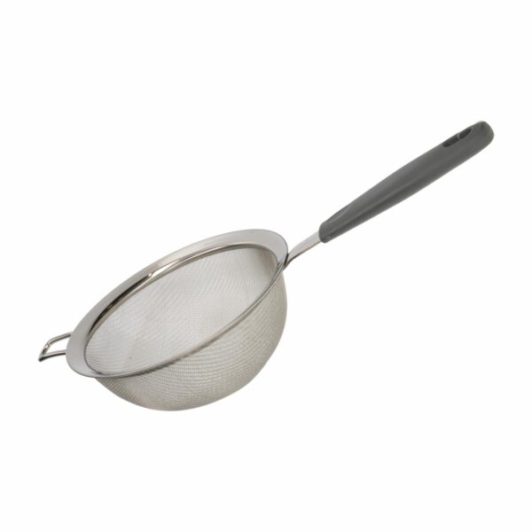Colador Metálico Con Mango Gris FREE HOME Unidad