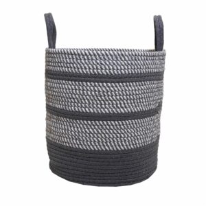 Cesto De Mimbre Color Blanco Mediano FREE HOME Unidad