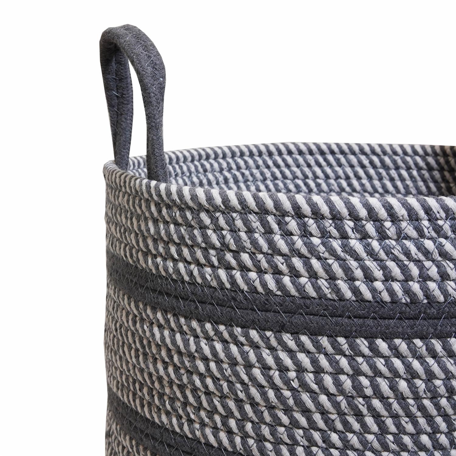 Cesto De Mimbre Color Blanco Mediano FREE HOME Unidad - Imagen 2