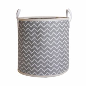 Cesta Multiusos Gris Con Líneas Blancas FREE HOME Mediano