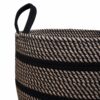 Cesto De Mimbre Color Negro Con Beige FREE HOME Unidad - Imagen 2