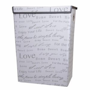 Cesto Para Ropa De Tela Con Diseño Letras FREE HOME Unidad