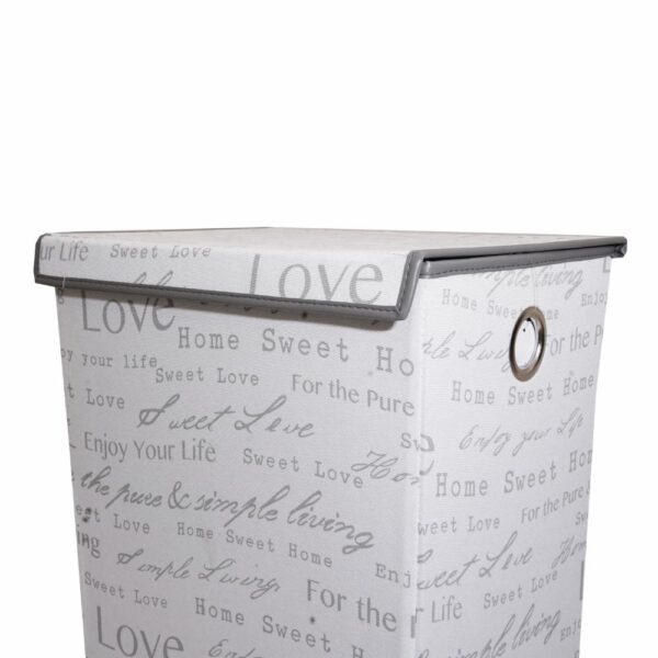 Cesto Para Ropa De Tela Con Diseño Letras FREE HOME Unidad - Imagen 2