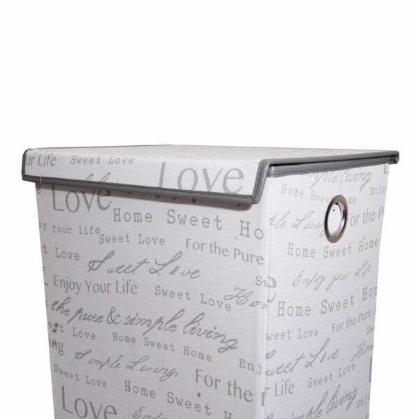 Cesto Para Ropa De Tela Con Diseño Letras FREE HOME Unidad - Imagen 2
