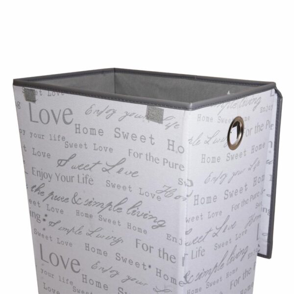 Cesto Para Ropa De Tela Con Diseño Letras FREE HOME Unidad - Imagen 3
