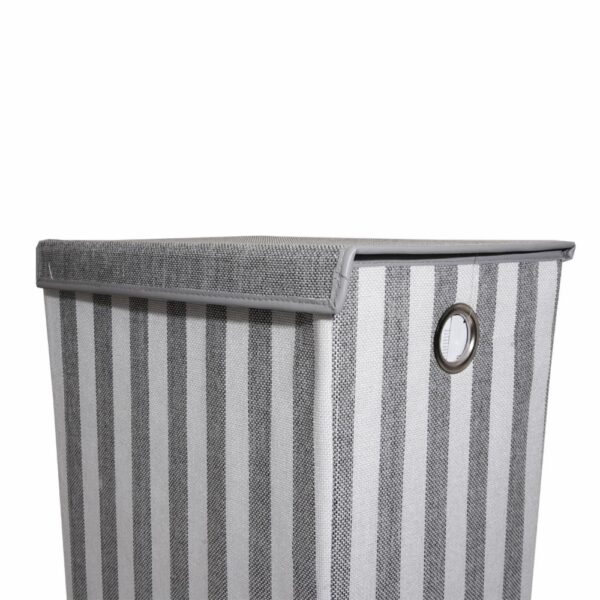 Cesto Para Ropa De Tela Con Rayas FREE HOME Unidad - Imagen 2