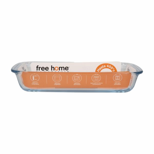 Recipiente Refractario De Vidrio FREE HOME RectanguLitrosar - Imagen 2