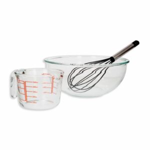 Set Refractario Bowl Jarra Y Batidor DELIGHT KING 3 Piezas