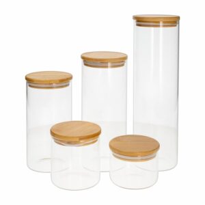 Set De Frascos Con Tapa DELIGHT KING 5 Piezas