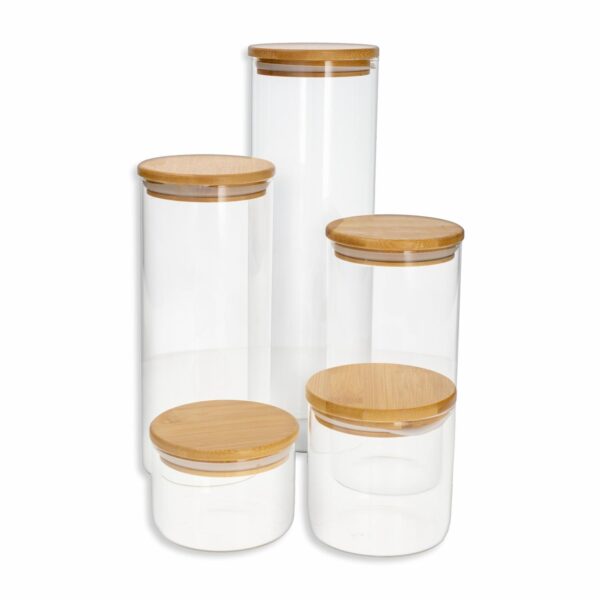 Set De Frascos Con Tapa DELIGHT KING 5 Piezas - Imagen 2