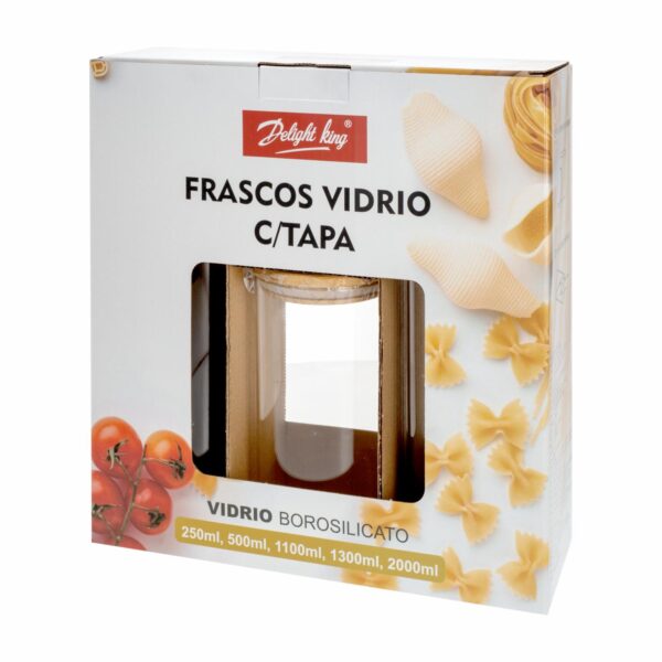 Set De Frascos Con Tapa DELIGHT KING 5 Piezas - Imagen 3