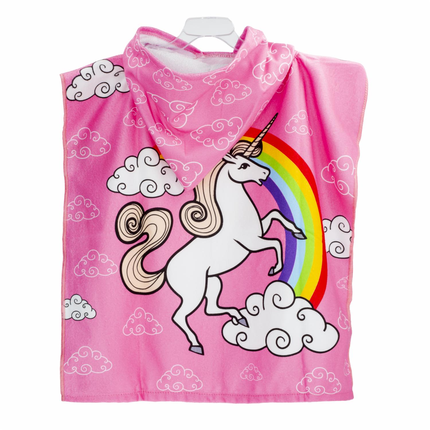 Toalla De Playa Unicornio Con Capucha TOP KIDS Poliéster Y Algodón - Imagen 2