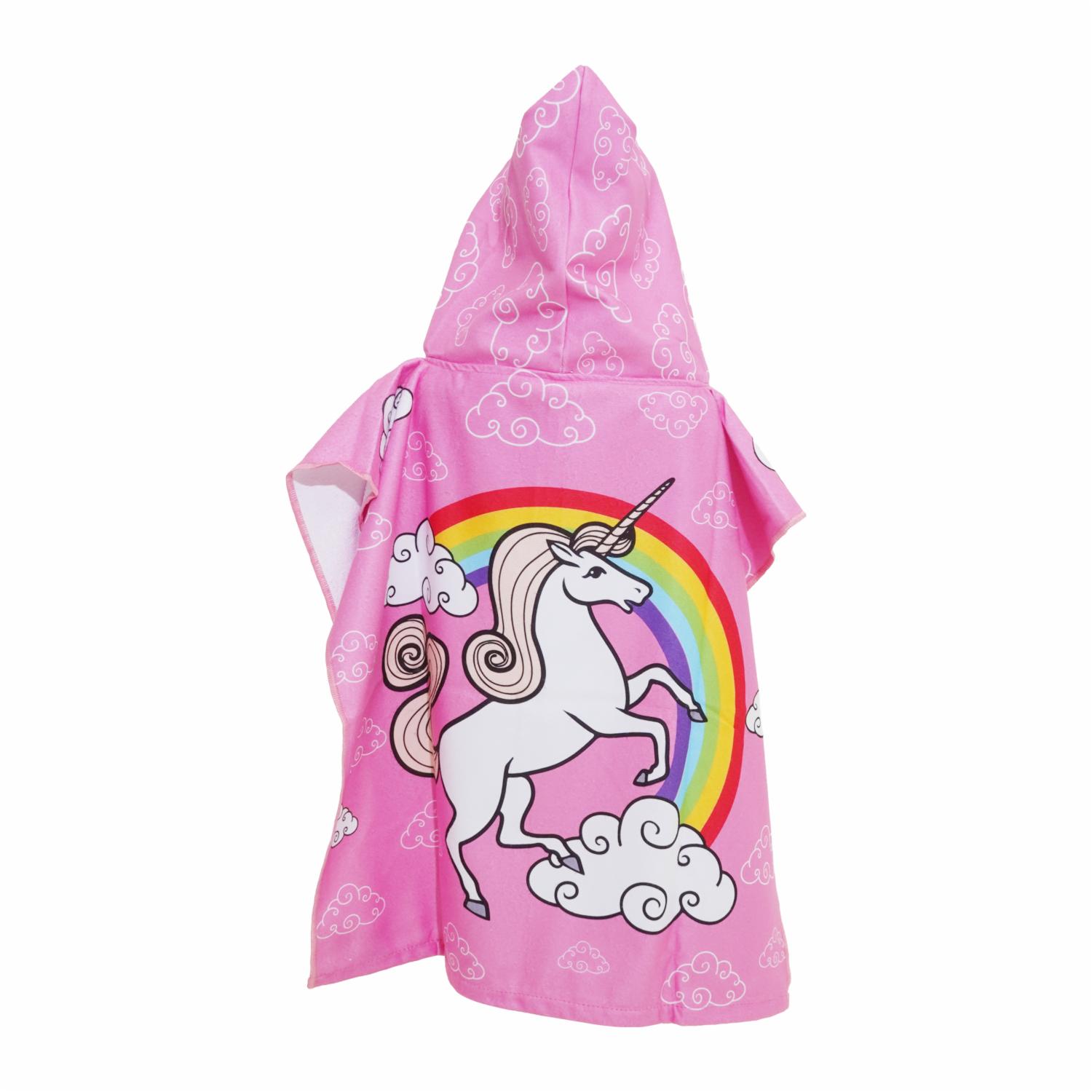 Toalla De Playa Unicornio Con Capucha TOP KIDS Poliéster Y Algodón - Imagen 4