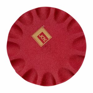 Individual Rojo Redondo Borde Ondulado JOY Unidad
