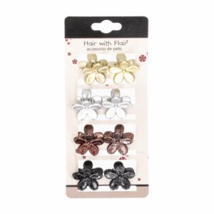 Clips De Cabello De Flores HAIR WITH FLAIR X8 Uds