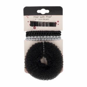 Accesorios Para Cabello Vicha, Invisible y Ligas HAIR WITH FLAIR Set