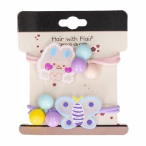 Ligas De Cabello Con Figura De Mariposas HAIR WITH FLAIR X2 Uds