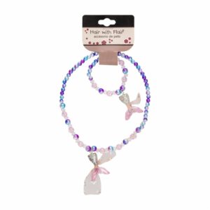 Collar Y Pulsera Azul HAIR WITH FLAIR Kit