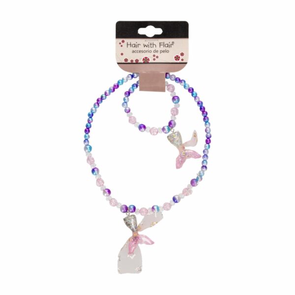 Collar Y Pulsera Azul HAIR WITH FLAIR Kit