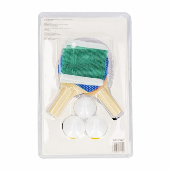 Raquetas De Ping Pong Con 3 Pelotas WELSTAR Set - Imagen 2