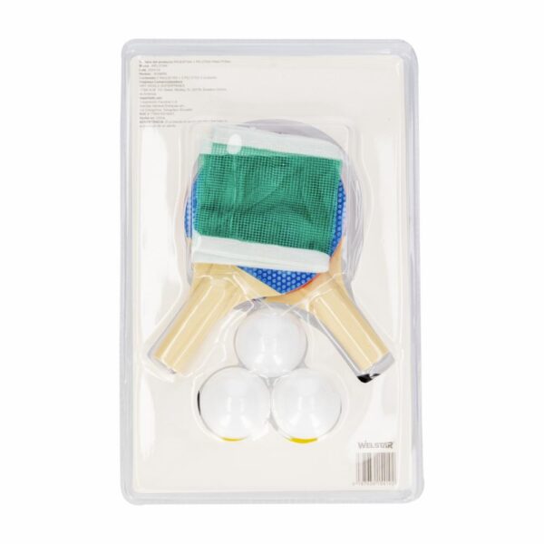 Raquetas De Ping Pong Con 3 Pelotas WELSTAR Set - Imagen 2