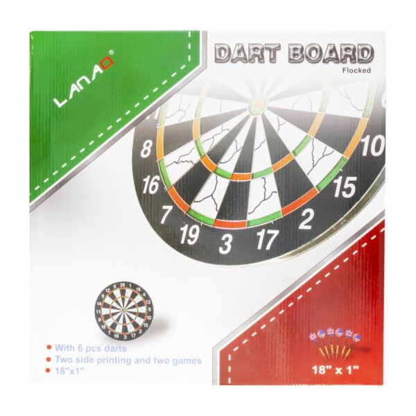 Juego De Dardos Mas Tablero WELSTAR 6 Piezas - Imagen 2