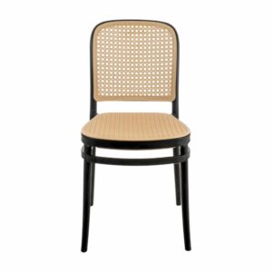 Silla Con Tejido Negro Y Gris HY Tejido