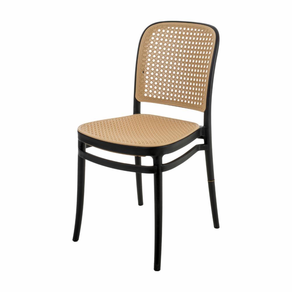 Silla Con Tejido Negro Y Gris HY Tejido - Imagen 2