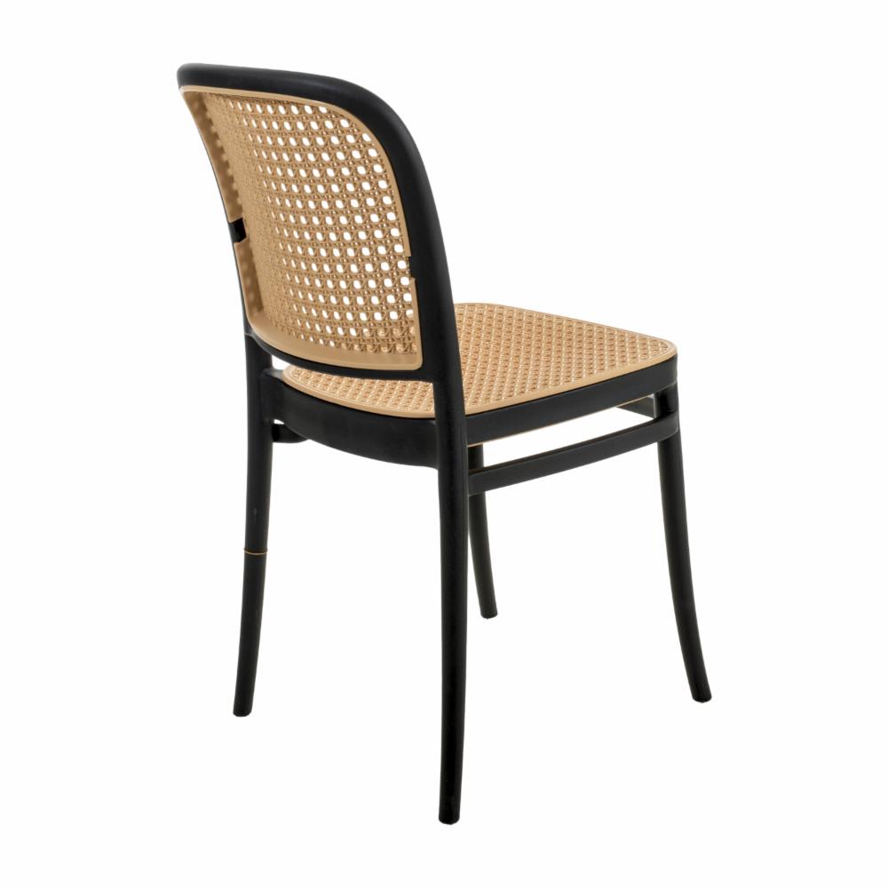 Silla Con Tejido Negro Y Gris HY Tejido - Imagen 3